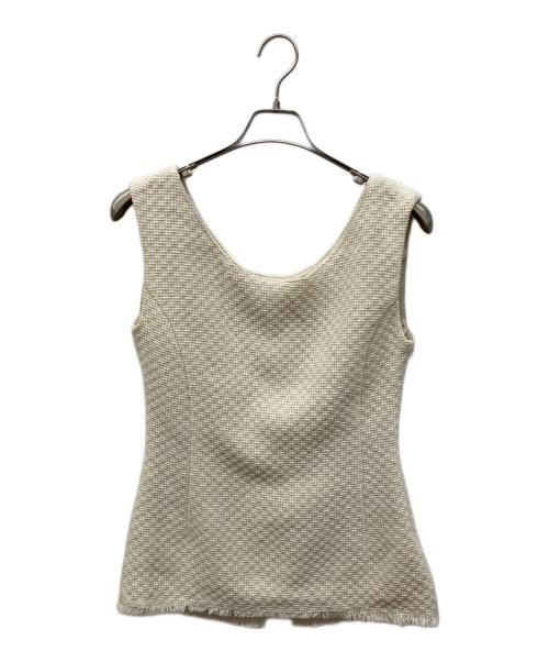 HER.（ハー）HER. (ハー) コットンツイードブラウス ベージュ サイズ:FREEの古着・服飾アイテム