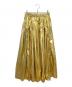 Adam et Rope（アダム エ ロペ）の古着「メタリックイージースカート」｜ゴールド