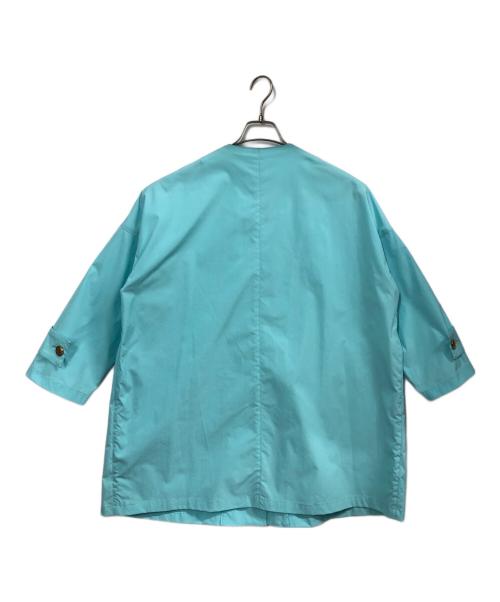 MACKINTOSH（マッキントッシュ）MACKINTOSH (マッキントッシュ) 撥水ハンビーノーカラーコート ブルー サイズ:6の古着・服飾アイテム