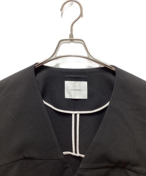 STERNBERG（スタンバーグ）STERNBERG (スタンバーグ) ノーカラージャケット ブラック サイズ:Ｌの古着・服飾アイテム