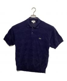 LACOSTE（ラコステ）の古着「別注アーガイル柄ニットポロシャツ」｜ネイビー
