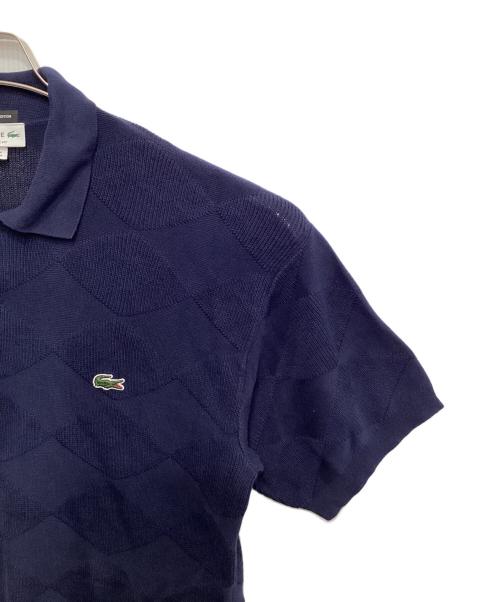 LACOSTE（ラコステ）LACOSTE (ラコステ) 別注アーガイル柄ニットポロシャツ ネイビー サイズ:Mの古着・服飾アイテム