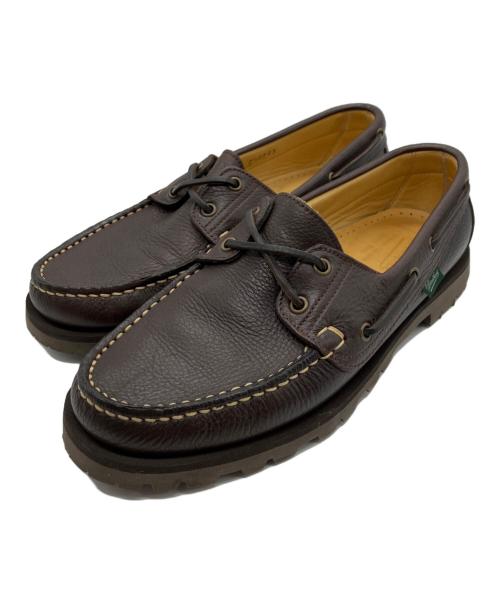 PARABOOT（パラブーツ）PARABOOT (パラブーツ) UNITED ARROWS (ユナイテッドアローズ) BARTH デッキシューズ ブラウン サイズ:7.5の古着・服飾アイテム