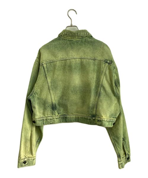 3×1（スリーバイワン）3×1 (スリーバイワン) タイダイ デニムジャケット グリーン サイズ:XSの古着・服飾アイテム