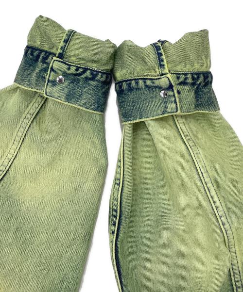 3×1（スリーバイワン）3×1 (スリーバイワン) タイダイ デニムジャケット グリーン サイズ:XSの古着・服飾アイテム