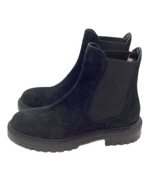 JIMMY CHOO（ジミーチュウ）JIMMY CHOO (ジミーチュウ) サイドゴアブーツ ブラック サイズ:38の古着・服飾アイテム