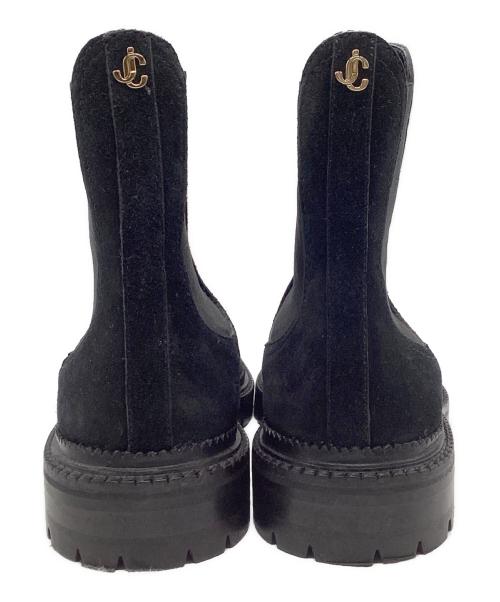JIMMY CHOO（ジミーチュウ）JIMMY CHOO (ジミーチュウ) サイドゴアブーツ ブラック サイズ:38の古着・服飾アイテム