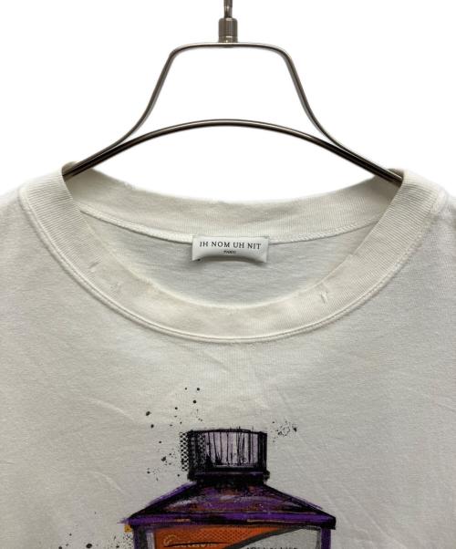IN NOM UH NIT（イン ノミネイト）IN NOM UH NIT (イン ノミネイト) プリントTシャツ ホワイト サイズ:Lの古着・服飾アイテム