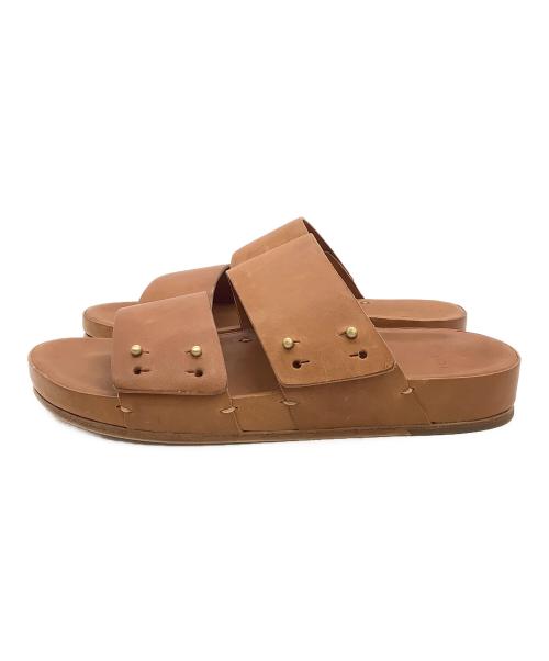FEIT（フェイト（ファイト））FEIT (フェイト（ファイト）) レザーサンダル ブラウン サイズ:XLの古着・服飾アイテム