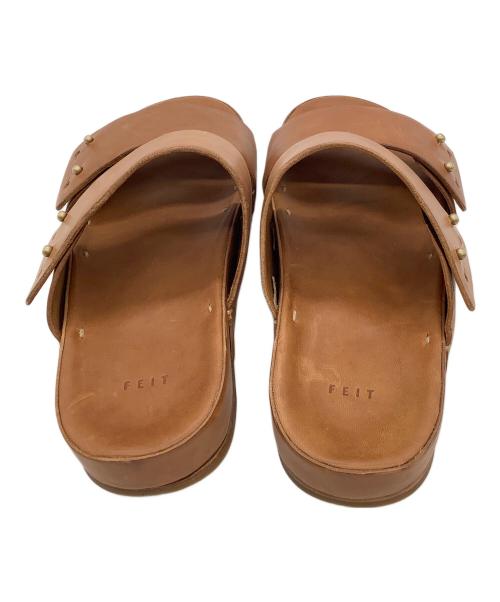 FEIT（フェイト（ファイト））FEIT (フェイト（ファイト）) レザーサンダル ブラウン サイズ:XLの古着・服飾アイテム