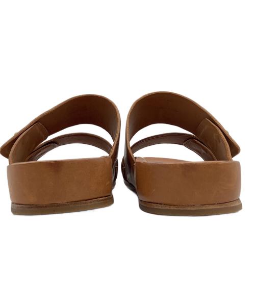 FEIT（フェイト（ファイト））FEIT (フェイト（ファイト）) レザーサンダル ブラウン サイズ:XLの古着・服飾アイテム