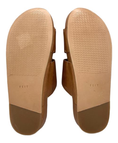 FEIT（フェイト（ファイト））FEIT (フェイト（ファイト）) レザーサンダル ブラウン サイズ:XLの古着・服飾アイテム