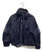Lallia Muラリア ムー）の古着「ストレッチシアーブルゾン」｜ネイビー