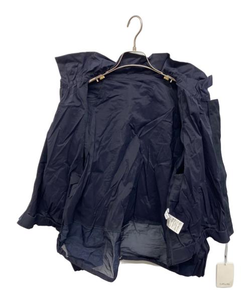 Lallia Mu（ラリア ムー）Lallia Mu (ラリア ムー) ストレッチシアーブルゾン ネイビー サイズ:38 未使用品の古着・服飾アイテム