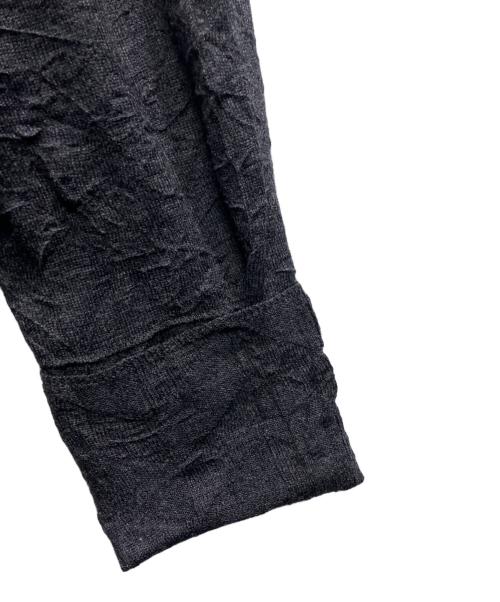 REGULATION Yohji Yamamoto（レギュレーションヨウジヤマモト）REGULATION Yohji Yamamoto (レギュレーションヨウジヤマモト) シワ加工ウールット グレー サイズ:3の古着・服飾アイテム