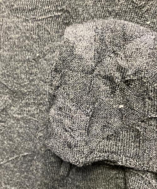 REGULATION Yohji Yamamoto（レギュレーションヨウジヤマモト）REGULATION Yohji Yamamoto (レギュレーションヨウジヤマモト) シワ加工ウールット グレー サイズ:3の古着・服飾アイテム