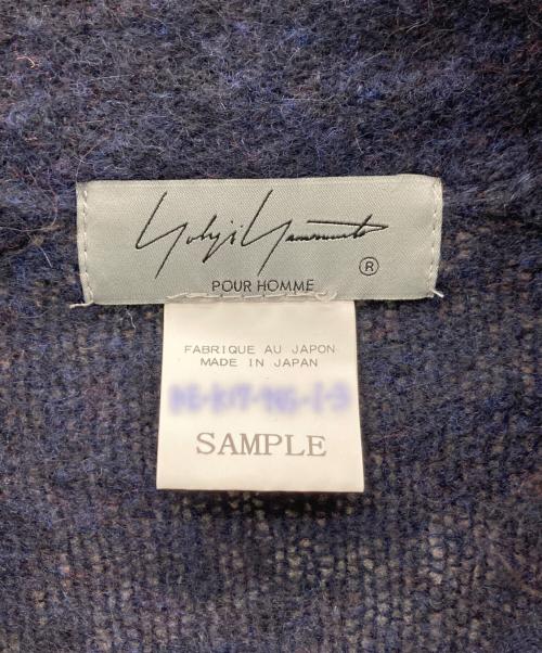 Yohji Yamamoto pour homme（ヨウジヤマモト プールオム）Yohji Yamamoto pour homme (ヨウジヤマモト プールオム) レギュラーカラーニット/SAMPLE品 ネイビー サイズ:FREEの古着・服飾アイテム
