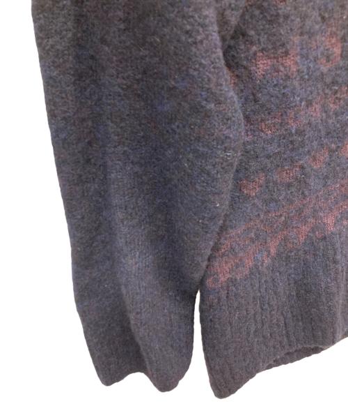 Yohji Yamamoto pour homme（ヨウジヤマモト プールオム）Yohji Yamamoto pour homme (ヨウジヤマモト プールオム) レギュラーカラーニット/SAMPLE品 ネイビー サイズ:FREEの古着・服飾アイテム