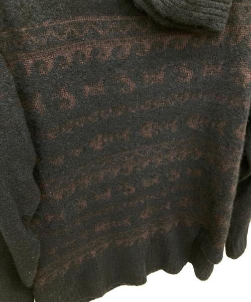 Yohji Yamamoto pour homme（ヨウジヤマモト プールオム）Yohji Yamamoto pour homme (ヨウジヤマモト プールオム) レギュラーカラーニット/SAMPLE品 ネイビー サイズ:FREEの古着・服飾アイテム