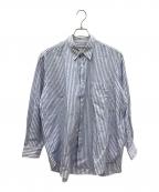 COMME des GARCONS HOMMEコムデギャルソン オム）の古着「ストライプシャツ」｜ブルー