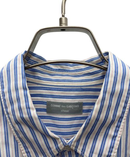 COMME des GARCONS HOMME（コムデギャルソン オム）COMME des GARCONS HOMME (コムデギャルソン オム) ストライプシャツ ブルー サイズ:不明の古着・服飾アイテム