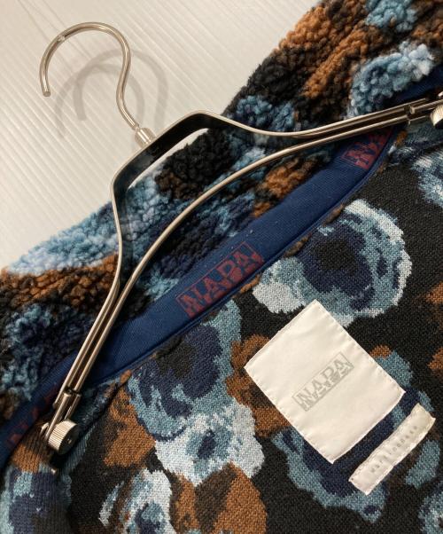 NAPAPIJRI（ナパピリ）NAPAPIJRI (ナパピリ) 総柄フリースジャケット ネイビー サイズ:Mの古着・服飾アイテム