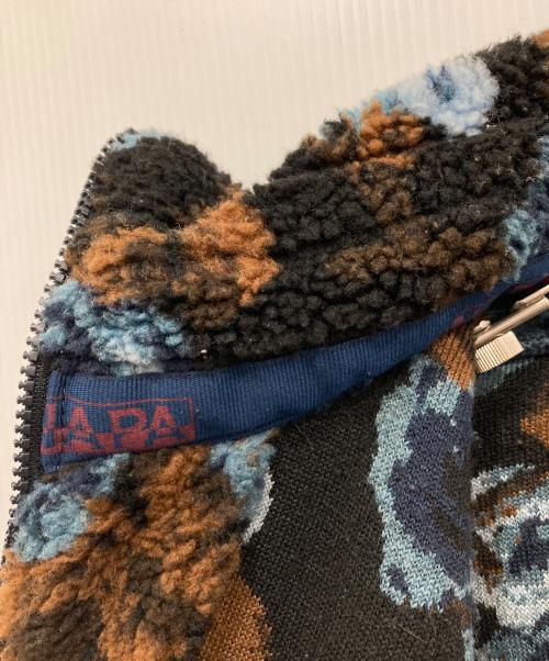 NAPAPIJRI（ナパピリ）NAPAPIJRI (ナパピリ) 総柄フリースジャケット ネイビー サイズ:Mの古着・服飾アイテム