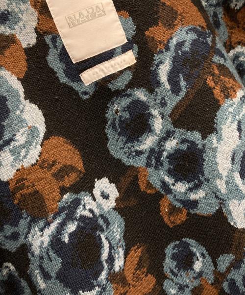 NAPAPIJRI（ナパピリ）NAPAPIJRI (ナパピリ) 総柄フリースジャケット ネイビー サイズ:Mの古着・服飾アイテム