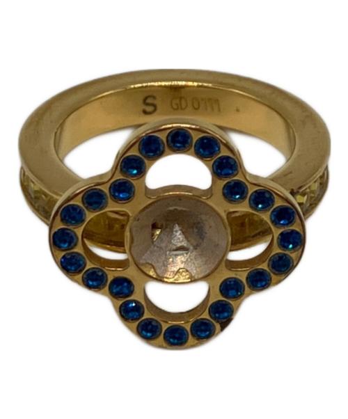 LOUIS VUITTON（ルイ ヴィトン）LOUIS VUITTON (ルイ ヴィトン) バーグ アイ キャンディ 2連リング ゴールド サイズ:9号・10号の古着・服飾アイテム