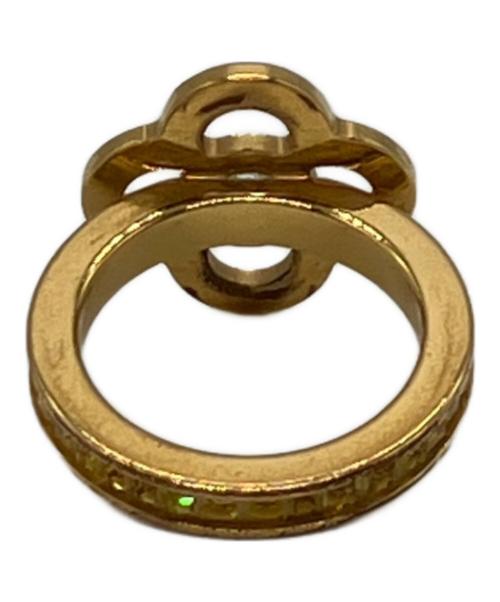 LOUIS VUITTON（ルイ ヴィトン）LOUIS VUITTON (ルイ ヴィトン) バーグ アイ キャンディ 2連リング ゴールド サイズ:9号・10号の古着・服飾アイテム