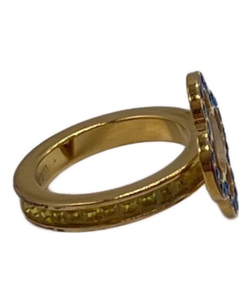 LOUIS VUITTON（ルイ ヴィトン）LOUIS VUITTON (ルイ ヴィトン) バーグ アイ キャンディ 2連リング ゴールド サイズ:9号・10号の古着・服飾アイテム