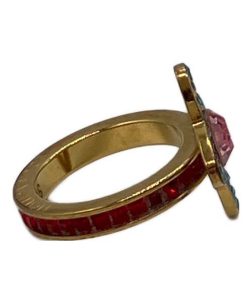 LOUIS VUITTON（ルイ ヴィトン）LOUIS VUITTON (ルイ ヴィトン) バーグ アイ キャンディ 2連リング ゴールド サイズ:9号・10号の古着・服飾アイテム