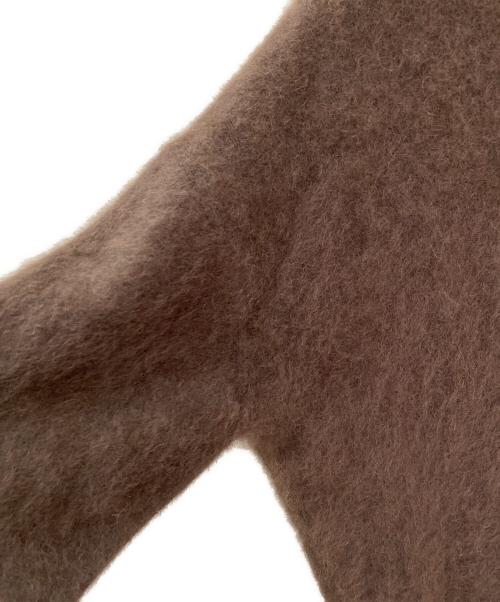 Noble（ノーブル）Noble (ノーブル) ファーニットVネックプルオーバー ブラウン サイズ:Freeの古着・服飾アイテム