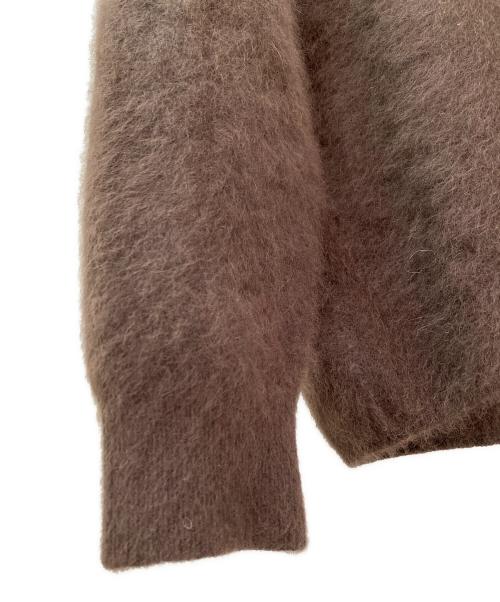 Noble（ノーブル）Noble (ノーブル) ファーニットVネックプルオーバー ブラウン サイズ:Freeの古着・服飾アイテム