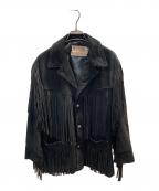 Schottショット）の古着「スエードレザーフリンジウエスタンジャケット」｜ブラック