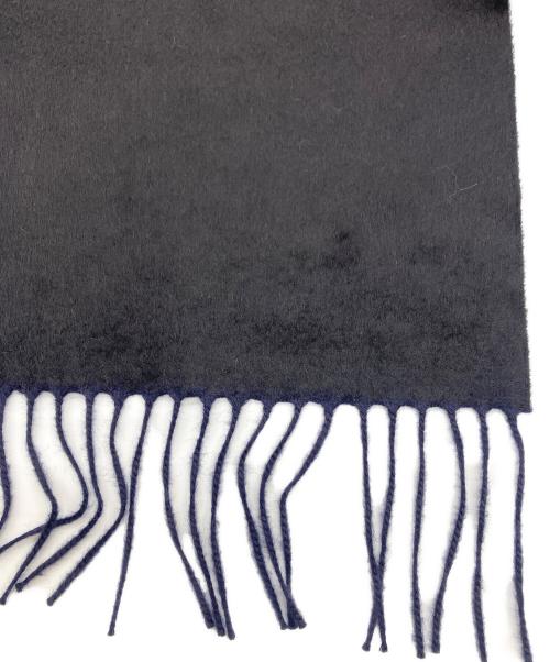 PIACENZA（ピアチェンツァ）PIACENZA (ピアチェンツァ) シルクカシミヤマフラー ネイビーの古着・服飾アイテム