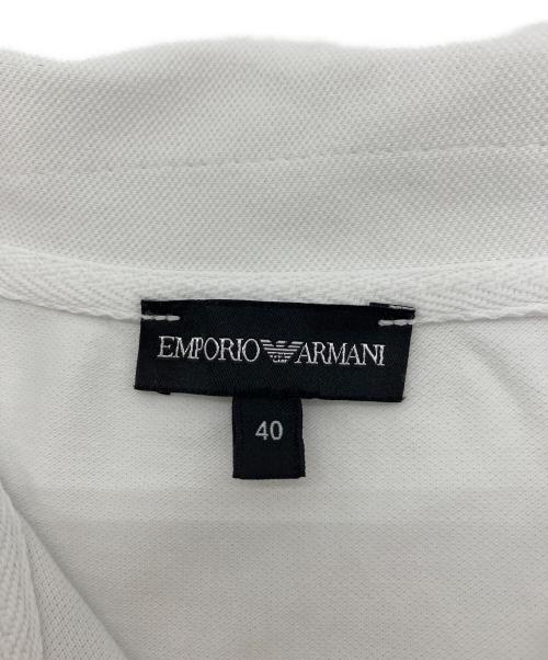 EMPORIO ARMANI（エンポリオ アルマーニ）EMPORIO ARMANI (エンポリオ アルマーニ) ポロシャツ ホワイト サイズ:40の古着・服飾アイテム