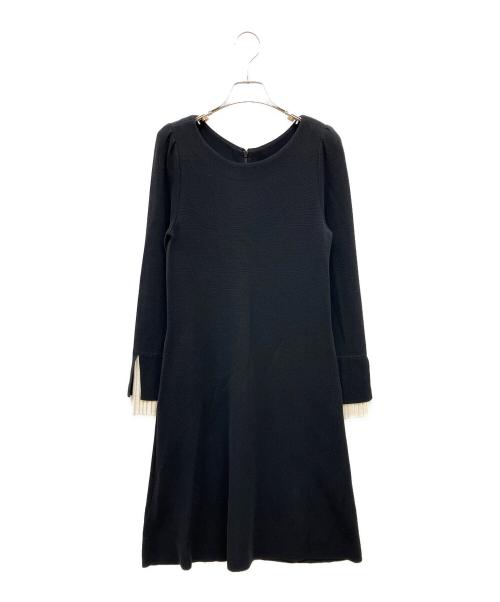 FOXEY（フォクシー）FOXEY (フォクシー) ニットワンピース ブラック サイズ:38の古着・服飾アイテム