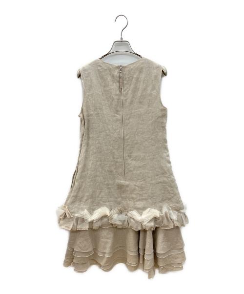 FOXEY（フォクシー）FOXEY (フォクシー) ワンピース　Linen Princess ナチュラル サイズ:38の古着・服飾アイテム