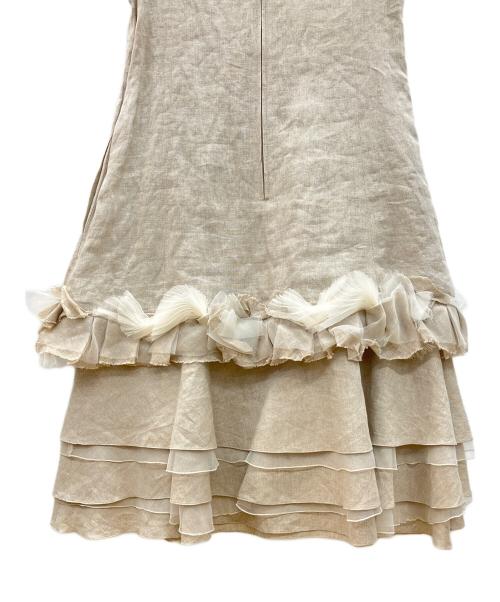 FOXEY（フォクシー）FOXEY (フォクシー) ワンピース　Linen Princess ナチュラル サイズ:38の古着・服飾アイテム