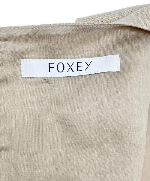 FOXEY（フォクシー）FOXEY (フォクシー) ワンピース　Linen Princess ナチュラル サイズ:38の古着・服飾アイテム