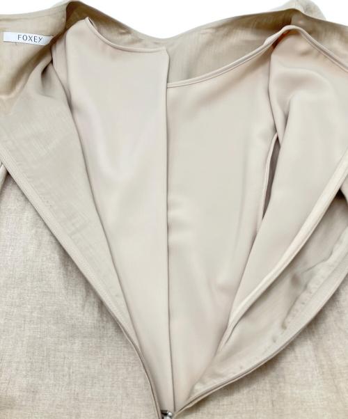 FOXEY（フォクシー）FOXEY (フォクシー) ワンピース　Linen Princess ナチュラル サイズ:38の古着・服飾アイテム
