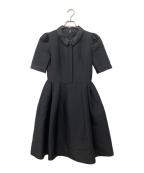 FOXEY BOUTIQUEフォクシー ブティック）の古着「ボリュームタックフレアワンピース」｜ブラック