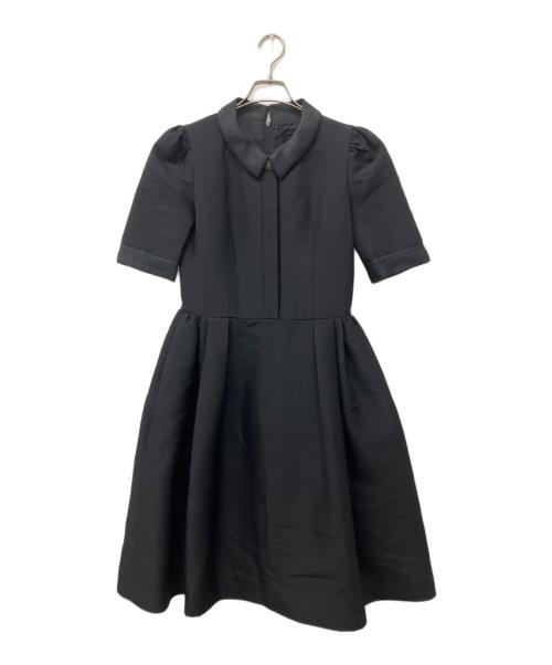 FOXEY BOUTIQUE（フォクシー ブティック）FOXEY BOUTIQUE (フォクシー ブティック) ボリュームタックフレアワンピース ブラック サイズ:38の古着・服飾アイテム