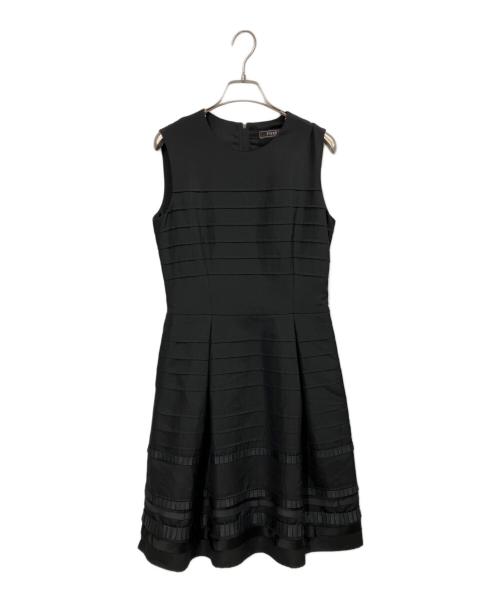 FOXEY（フォクシー）FOXEY (フォクシー) ノースリーブワンピース ブラック サイズ:38の古着・服飾アイテム