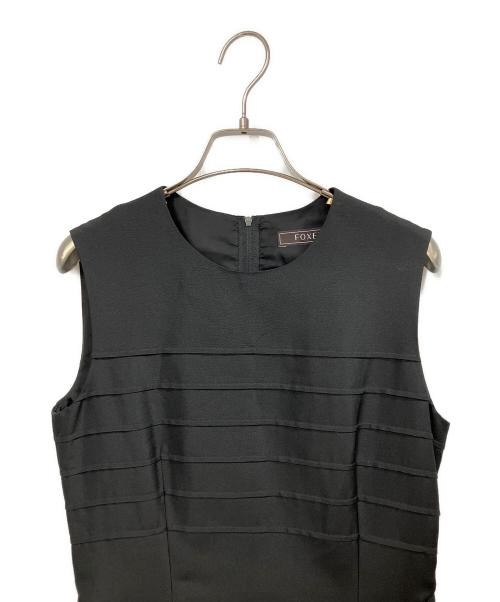 FOXEY（フォクシー）FOXEY (フォクシー) ノースリーブワンピース ブラック サイズ:38の古着・服飾アイテム