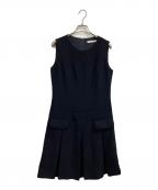 FOXEYフォクシー）の古着「Dress TWIGGY（ツイギー）/ ノースリーブワンピース」｜ネイビー