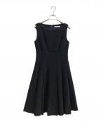 FOXEY NEWYORKフォクシーニューヨーク）の古着「Slim Tuck Dress」｜ミッドナイトブルー