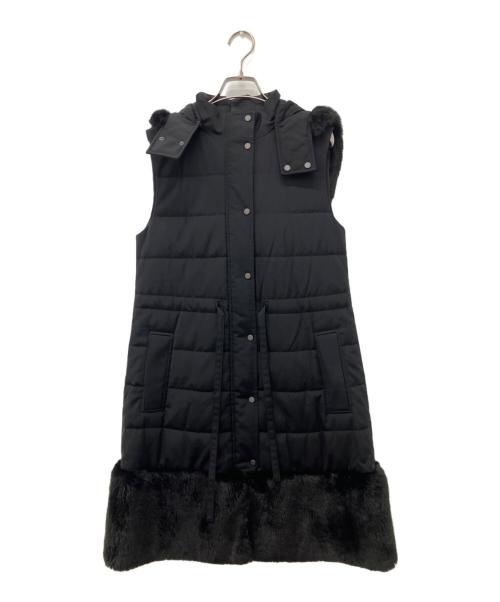 FOXEY NEWYORK（フォクシーニューヨーク）FOXEY NEWYORK (フォクシーニューヨーク) フーディベスト ブラック サイズ:SIZE 38の古着・服飾アイテム