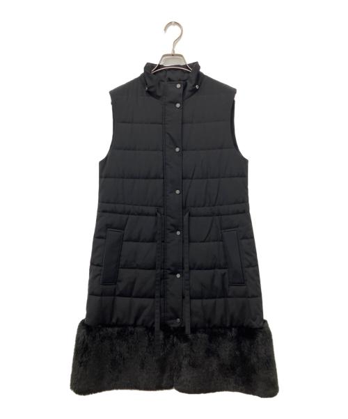 FOXEY NEWYORK（フォクシーニューヨーク）FOXEY NEWYORK (フォクシーニューヨーク) フーディベスト ブラック サイズ:SIZE 38の古着・服飾アイテム